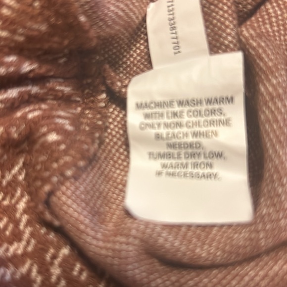 FALLS CREEK Brown and Cream blouse for women with long sleeves Size XL - Picture 9 of 14